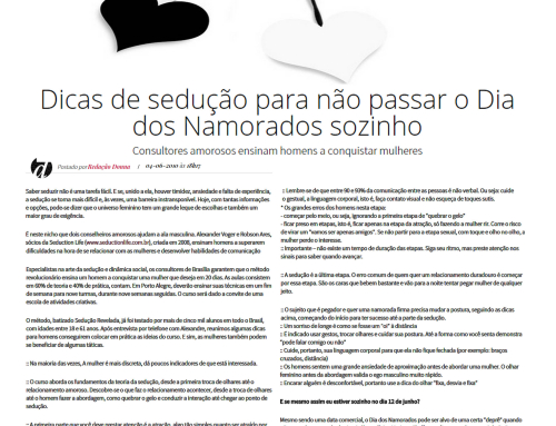Jornal Zero Hora | Dicas de sedução para não passar o Dia dos Namorados sozinho